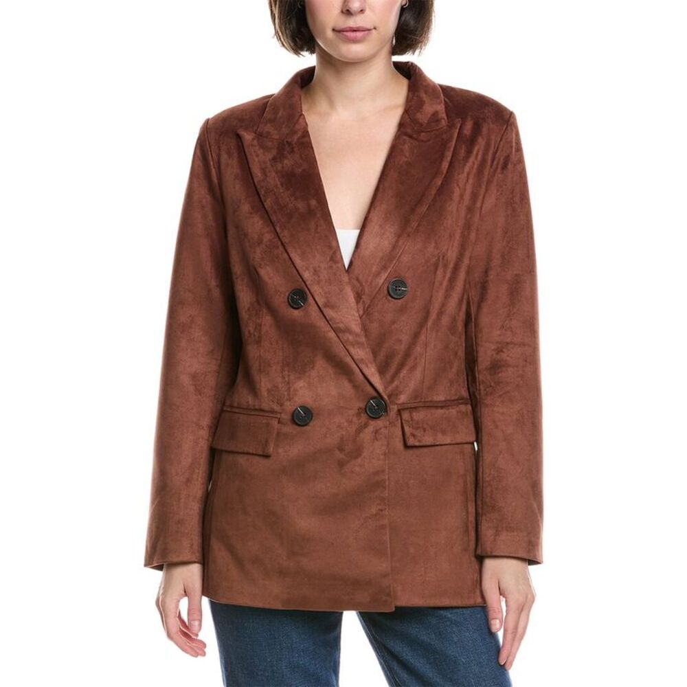 Pascale La Mode Womens Blazer, Brown
